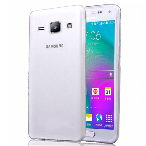 Samsung Galaxy J2 (J200) Color Curve Silikon Arka Kapak / Kılıf Şeffaf