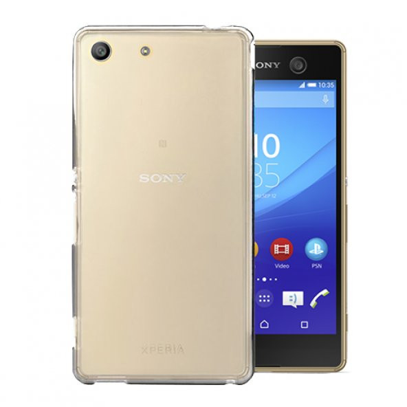 Sony Xperia M5 Kılıf Soft Silikon Şeffaf Arka Kapak