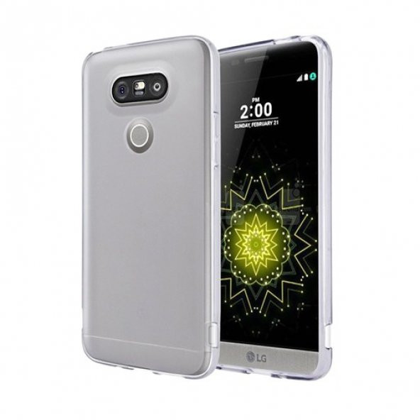 LG G5 Kılıf Soft Silikon Şeffaf Arka Kapak