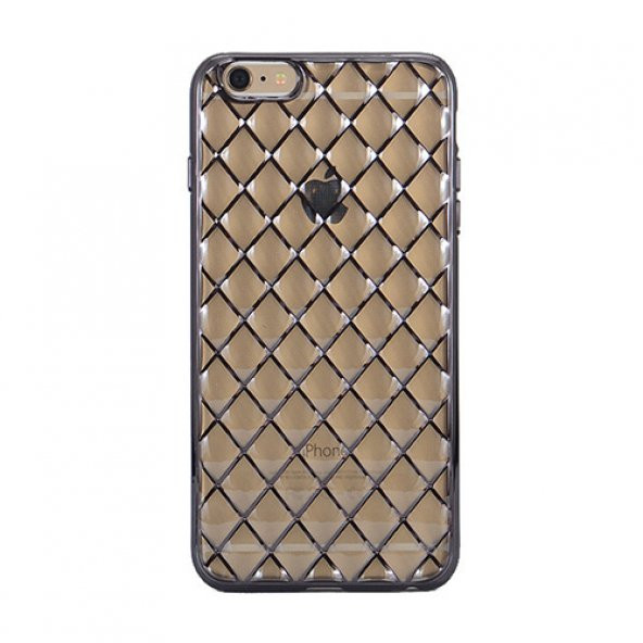 FitCase Laser iPhone 6 Plus / 6s Plus Baklava Desenli Silver