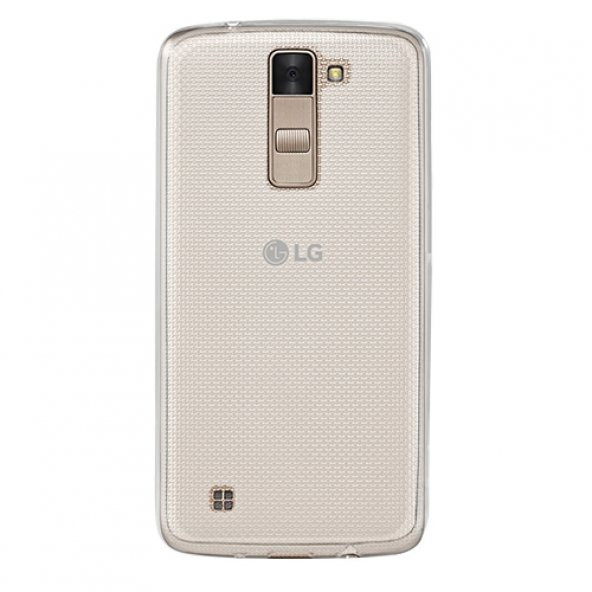 LG K8 (K350) Kılıf Soft Silikon Şeffaf Arka Kapak