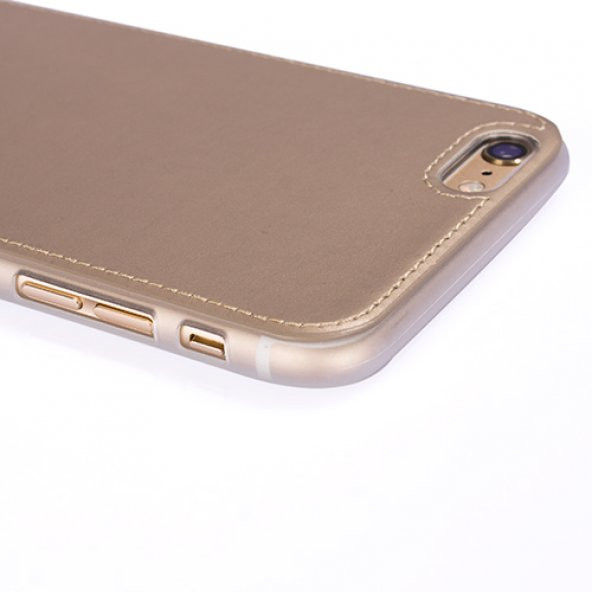 FitCase iPhone 7-8 Plus Shield Dikişli Arka Kapak Gold - 4