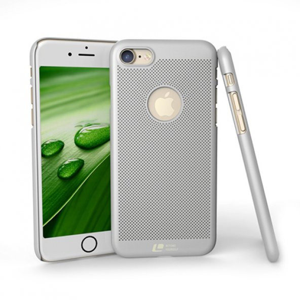 iPhone 7 / 8 Loopee Point Sert Arka Kapak Silver - 1