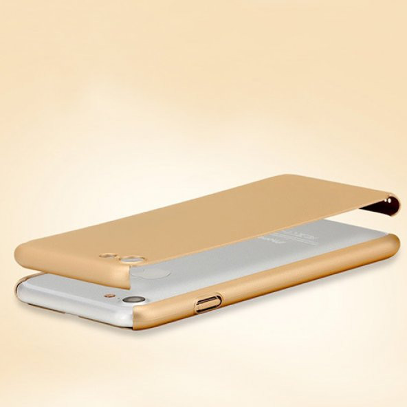iPhone 7-8 360 Derece Koruma Arka Kapak Gold - 4