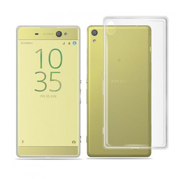 Sony Xperia XA Ultra Kılıf Soft Silikon Şeffaf Arka Kapak