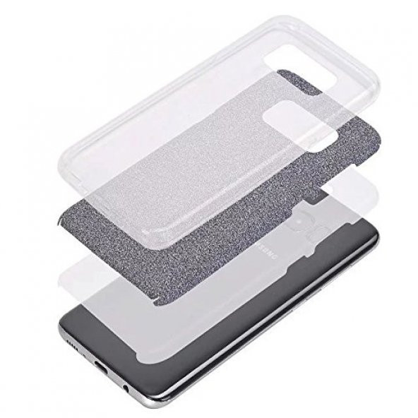 Samsung S8 Plus (G955) 3in1 Simli Silikon Arka Kapak Siyah - 2