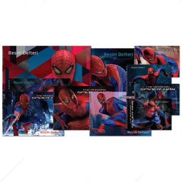Spider Man 25x35 Spiralli Resim Defteri 15 Yaprak