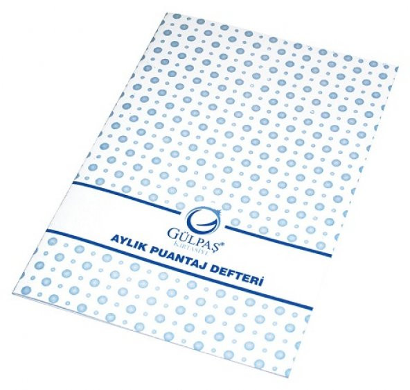 Gülpaş Aylık Puantaj Defteri 14x20 cm Büyük Boy 12 Yaprak - 1