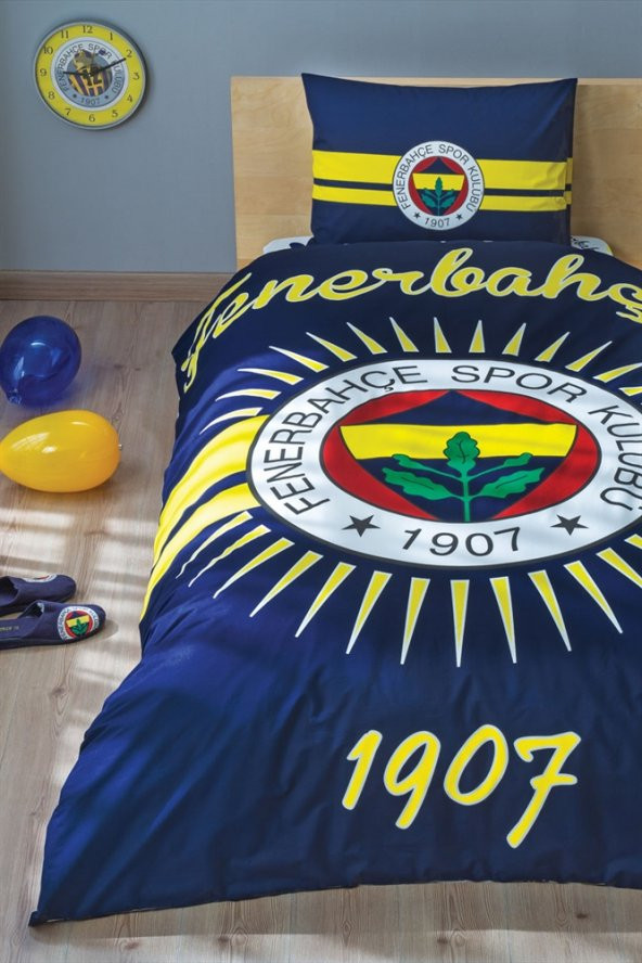 Taç Lisanslı Tek Kişilik Nevresim Takımı - Fenerbahçe Parlayan Güneş