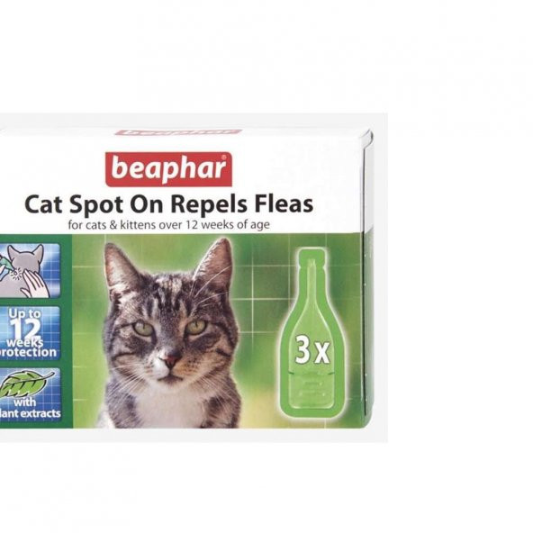 Kediler için pire damlası 3lü Beaphar
