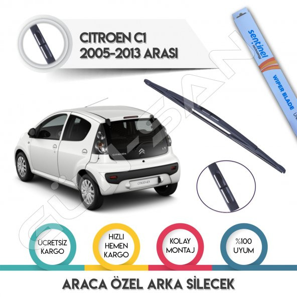 Citroen C1 Arka Silecek 2005-2013 Arası