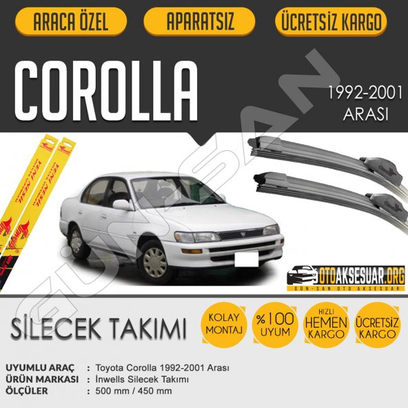 Toyota Corolla Muz Silecek Takımı (1992-2001)