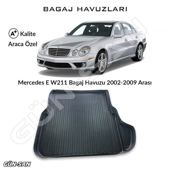Mercedes E W211 Sedan 3D Bagaj Havuzu 2002-2009 Arası