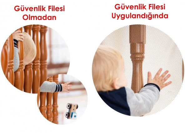 Agubugu Baby - Merdiven ve Balkon Güvenlik Filesi / 3 Metre x 80 Cm - 6