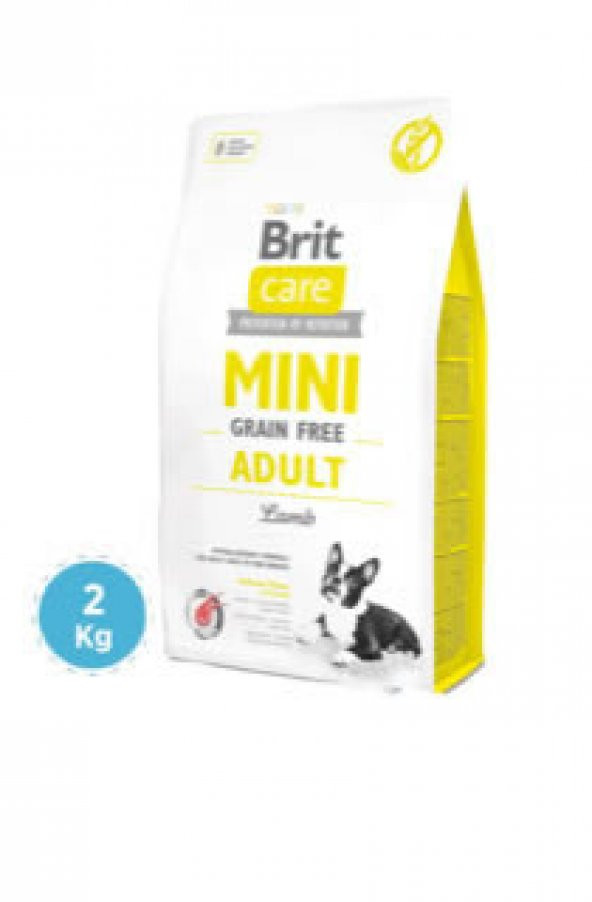 Brit Mini Tahılsız Kuzu Etli Yetişkin Köpek Maması 2 Kg