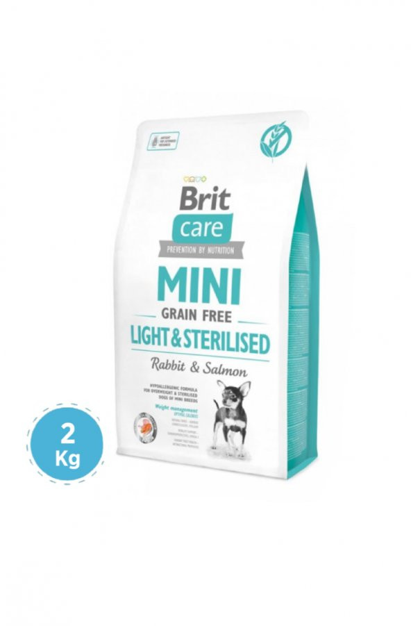 Brit Mini Tahılsız Light & Kısırlaştırılmış Köpek Maması 2 Kg