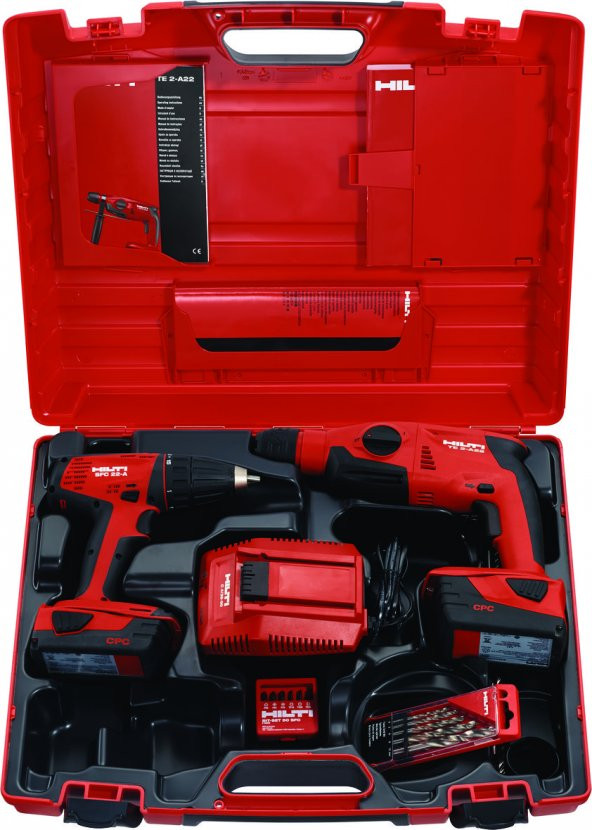 Hilti Akülü Delici Vidalama 2 Makine Seti