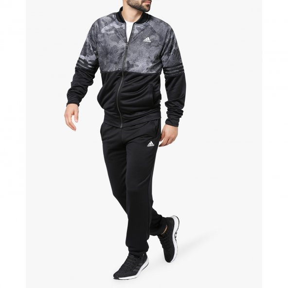 Adidas black PES Cosy Tracksuit Erkek Eşofman Takımı CF1609