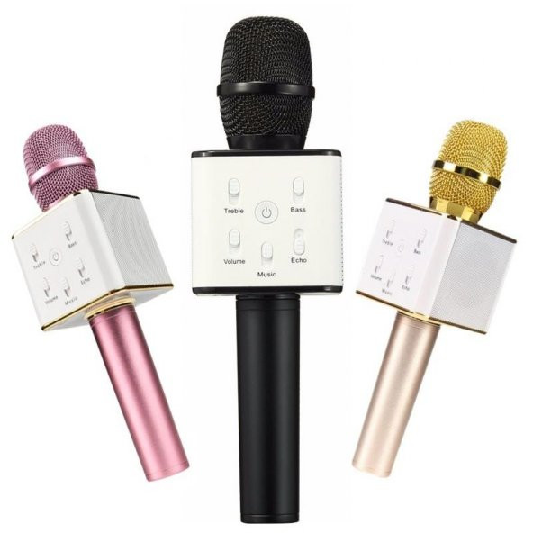 Bluetooth Mikrofon Hoperlör Karaoke Ev- Parti Kareoke Mikrofon