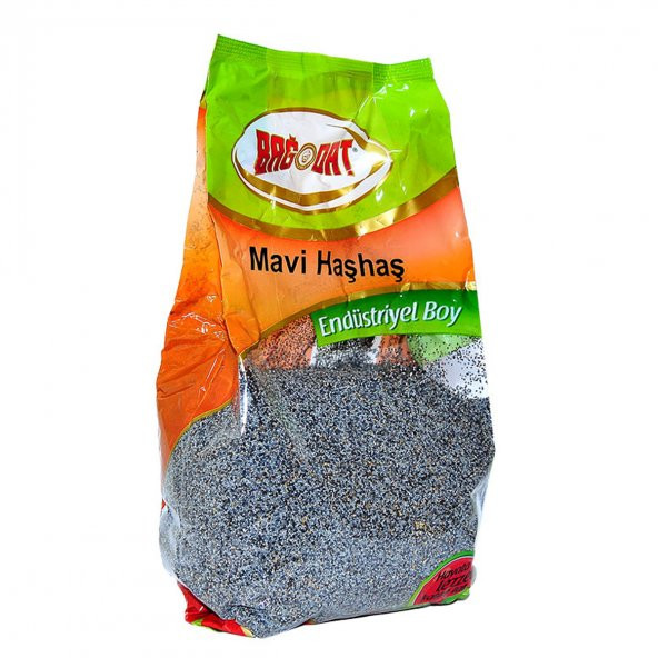 Bağdat Baharat Haşhaş Tohumu Tane Doğal Mavi 1000 Gr Paket - 6