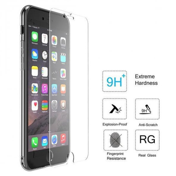 iPhone 6S Kırılmaz Cam Tempered Glass Ekran Koruyucu - 2