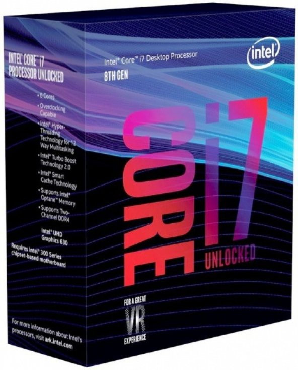 Intel® Core™ i7-8700K 12M Cache, up to 4.70 GHz
