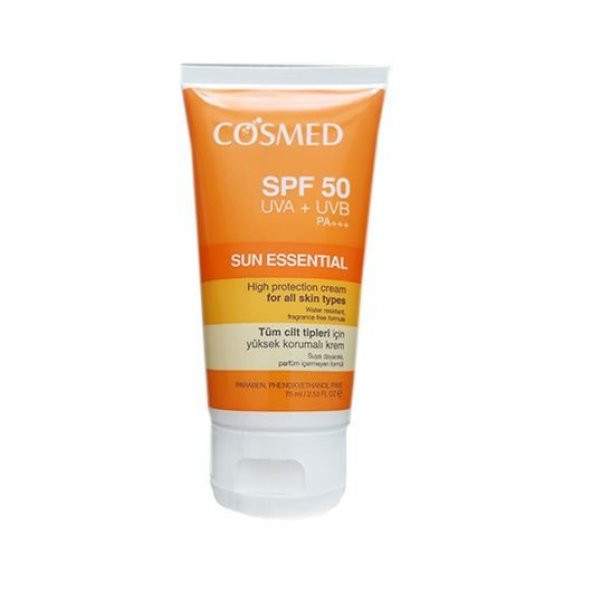Cosmed Güneş Koruyucu SPF 50 Tüm Cilt Tipleri İçin 75 ml