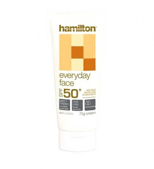 Hamilton Everyday Face Spf50+ Yüz için Güneş Koruyucu Krem 75gr