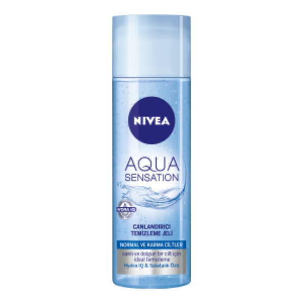 Nivea Aqua Sensation Canlandırıcı Temizleme jeli Normal ve Karma Ciltler İçin 200ml