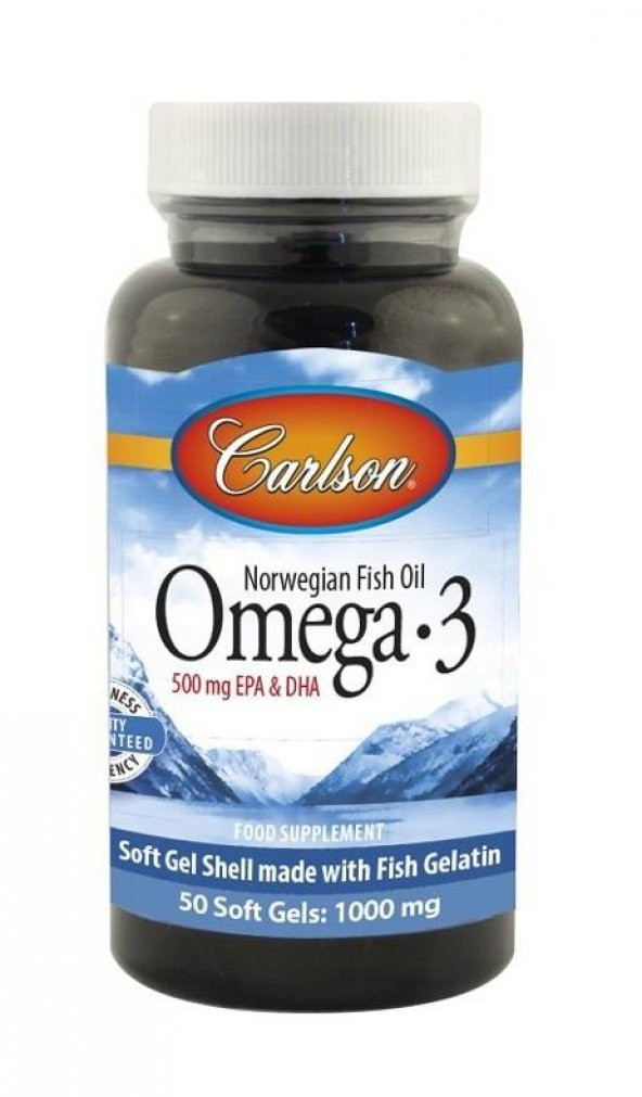 Carlson Omega3 Balık Yağı 1000mg 50 Kapsül