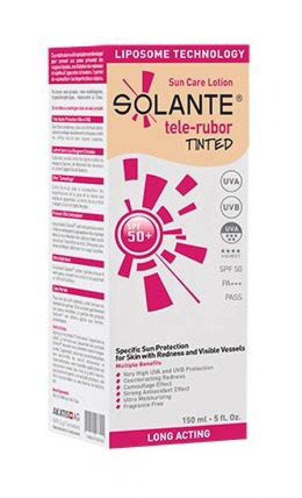 Solante Tele-Rubor Tinted Güneş Koruyucu Losyon Spf50 150ml