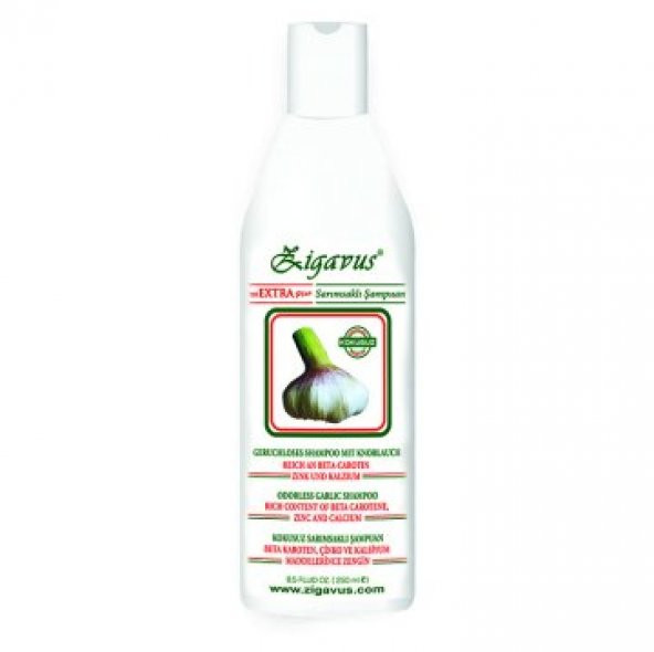 Zigavus Extra Plus 250 ml KUTUSUZ Sarımsaklı Şampuan