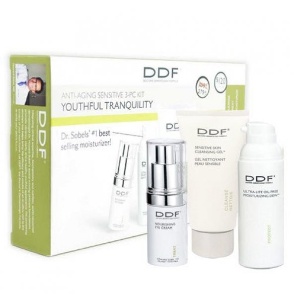 Ddf Anti Aging Sensitive 3 Pc Kit Youthful Tranquility