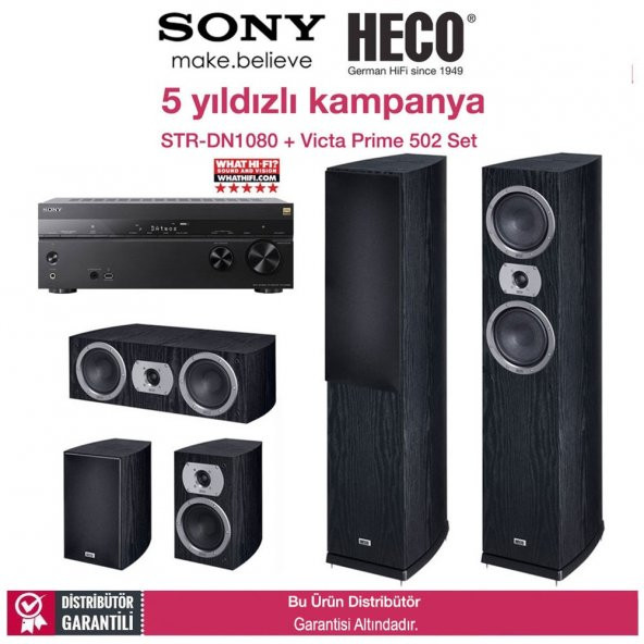 Sony STR-DN1080 + Heco Victa Prime 502 5.0 Set