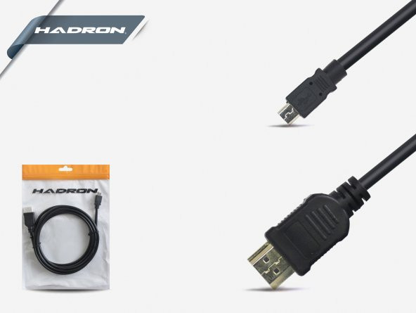 HADRON HD4072/200 HDMI TO USB MICRO G PRO KABLO 1.5M SONY KAMERA UYUMLU
