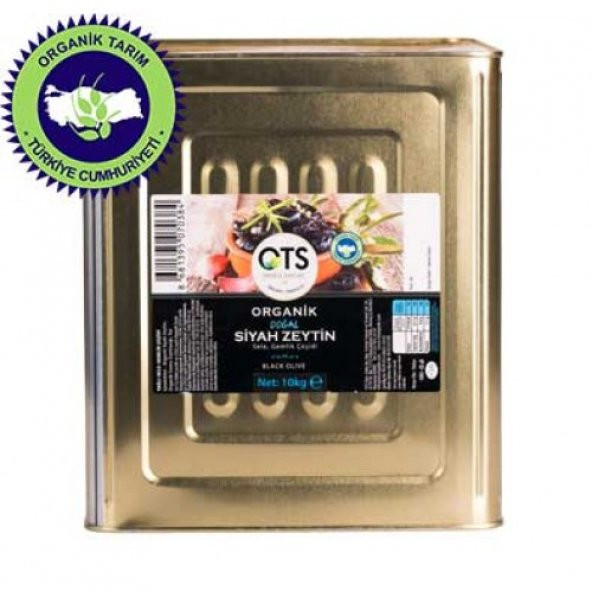 Ots Organik Gemlik Yağlı Salamura Siyah Zeytin 10 Kg - 2