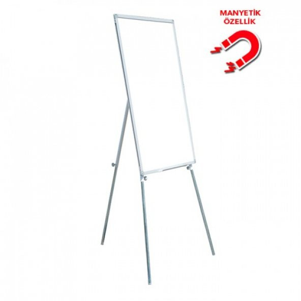 Vivekka 60x90 Teleskopik Ayaklı Manyetik Beyaz Yazı Tahtası