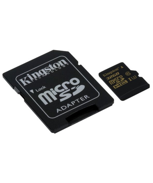 KINGSTON 32 GB microSDHC Class U3 UHS-I 90R/45W + SD Adapter