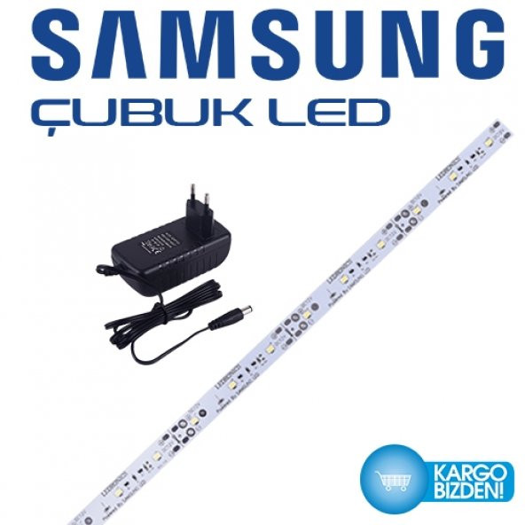Samsung Beyaz Çubuk Led 50cm+1,5 Amper Fişli Adaptör