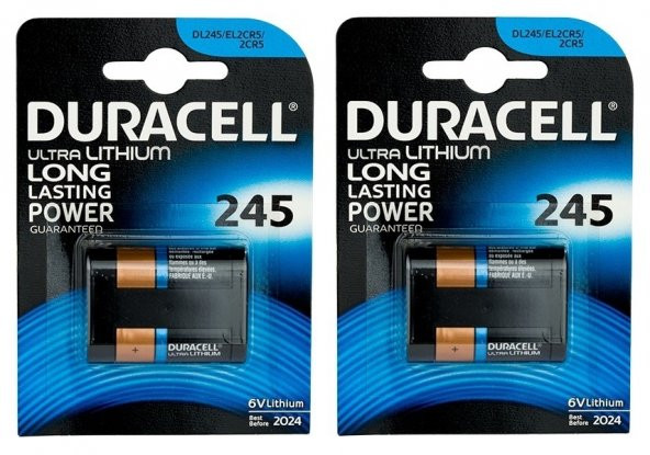 Duracell Ultra Lityum 245 6V Pil 2 Paket (2 Adet)
