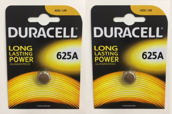 Duracell Düğme Pil 625A 2 Paket (2 ADET)