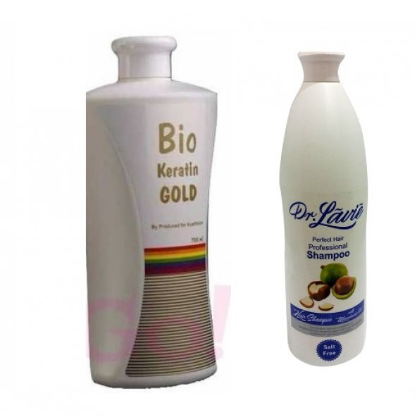 Bio Keratin Gold Brezilya Fönü + Dr. Lavie Professional Tuzsuz Şampuan
