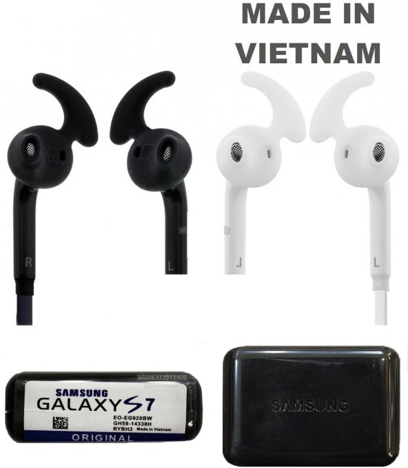 Samsung S7 S7 Edge Mikrofonlu Kulaklık EQ-EG920BW-Beyaz