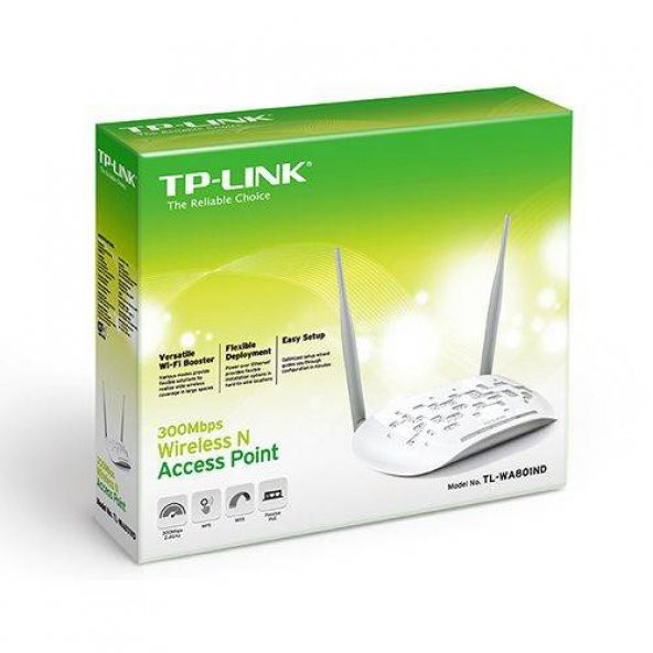 TP-LINK TL-WA801ND 1PORT 300mbps 2XANTEN ACCESS POINT