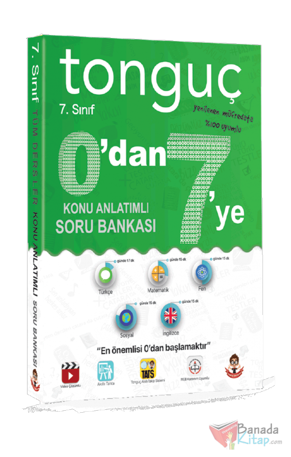Tonguç 7.Sınıf 0dan 7ye Konu Anlatımlı Soru Bankası Tonguç Akademi Yayınları