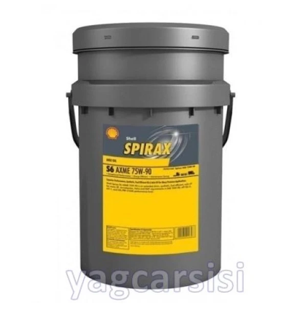 SHELL SPİRAX S6 AXME 75W90 KOVA 20 LİTRE-SENTETİK GL5