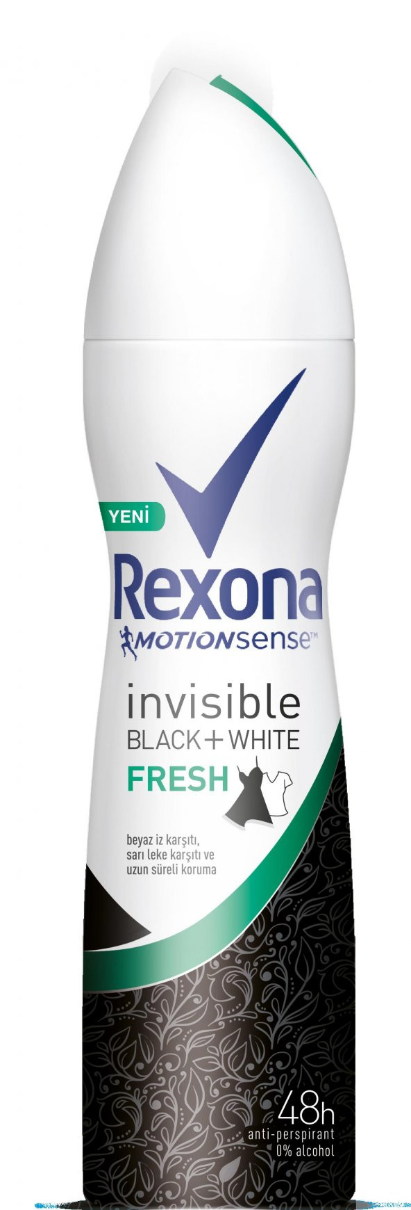 Rexona Deodorant 150ml  Invısıble Black+whıte Fresh