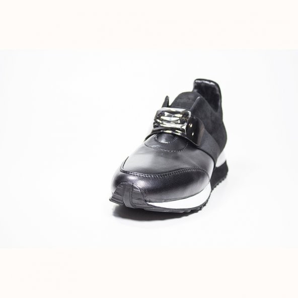 POLETTO NAPA SİYAH SÜET DERİ KADIN GÜNLÜK AYAKKABI - 3