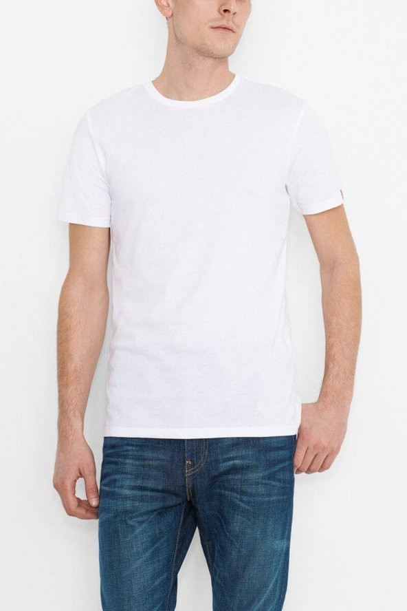 LEVİS 2 Lİ PAKET ERKEK TİŞÖRT BEYAZ MAVİ 82176-0004 - 3