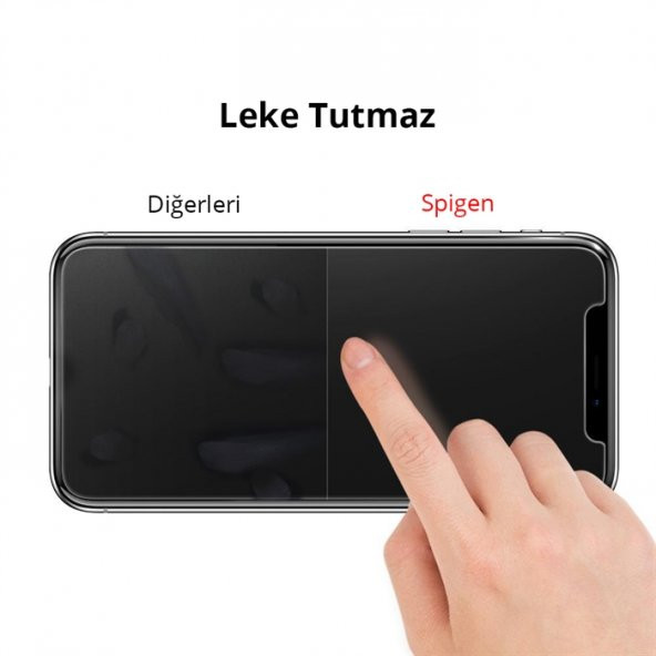 iPhone X Cam Ekran Koruyucu, Spigen GLAS.tR SLIM - 7